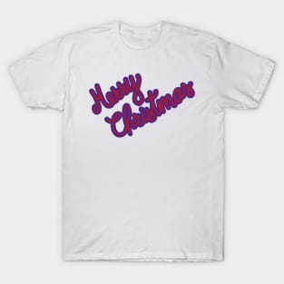 Flashy purple Christmas sign T-Shirt